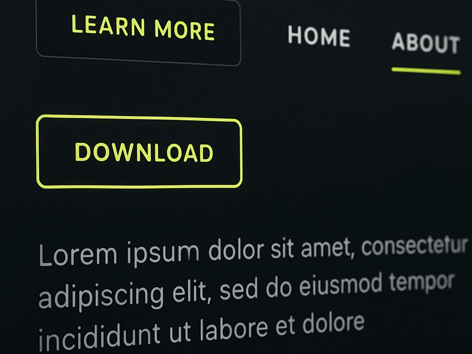 Creative Website detail